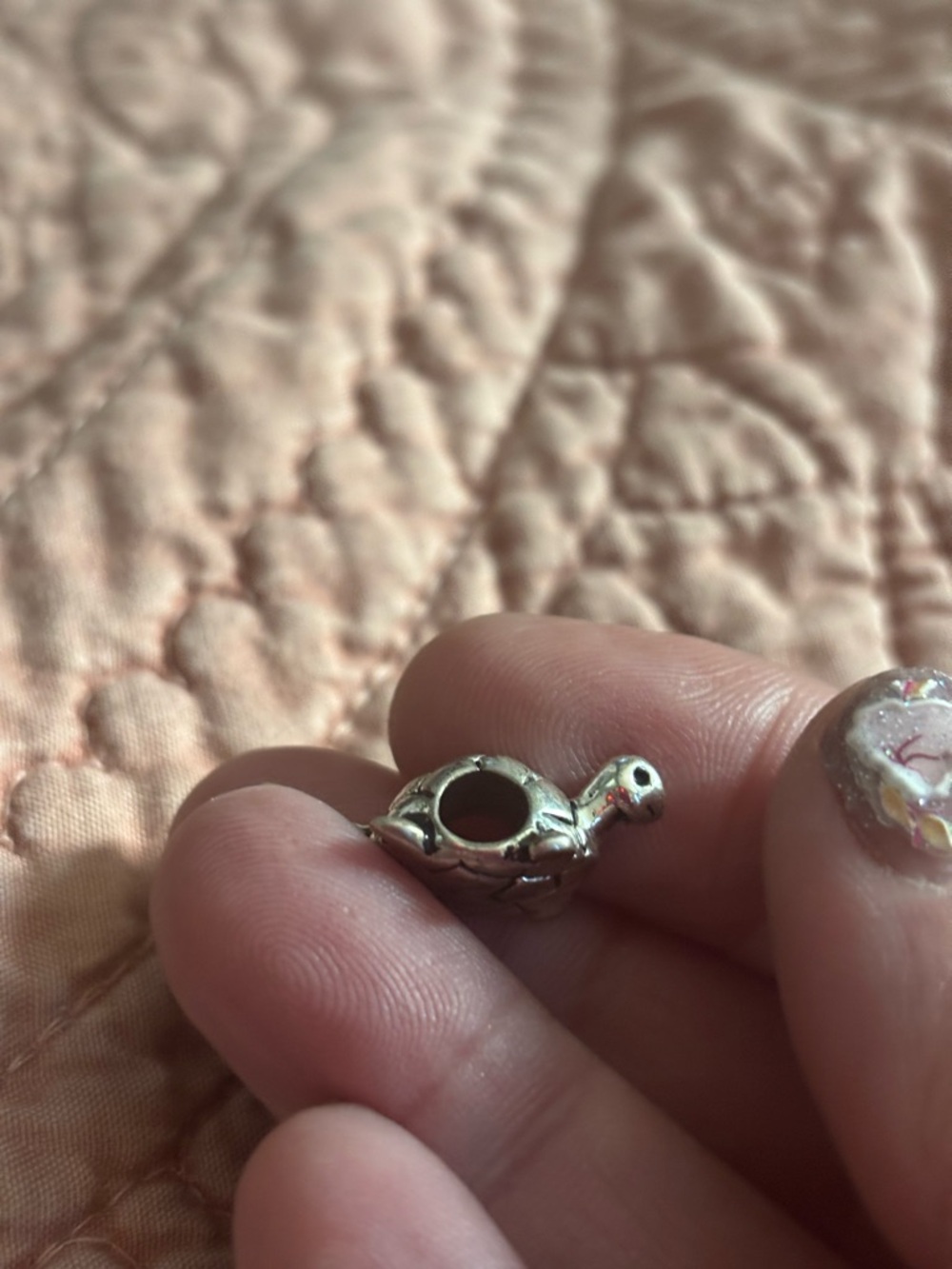 Turtle Charm Pendant in Silver for Bracelet - Picture 2 of 8